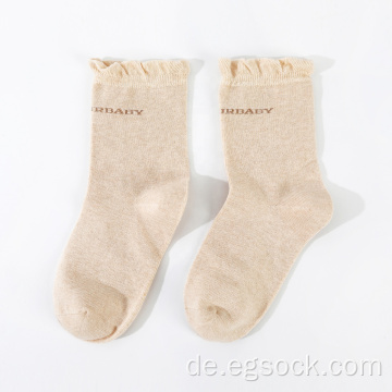 Gestrickte Jacquard-Socken aus Bio-Baumwolle für neue Mütter